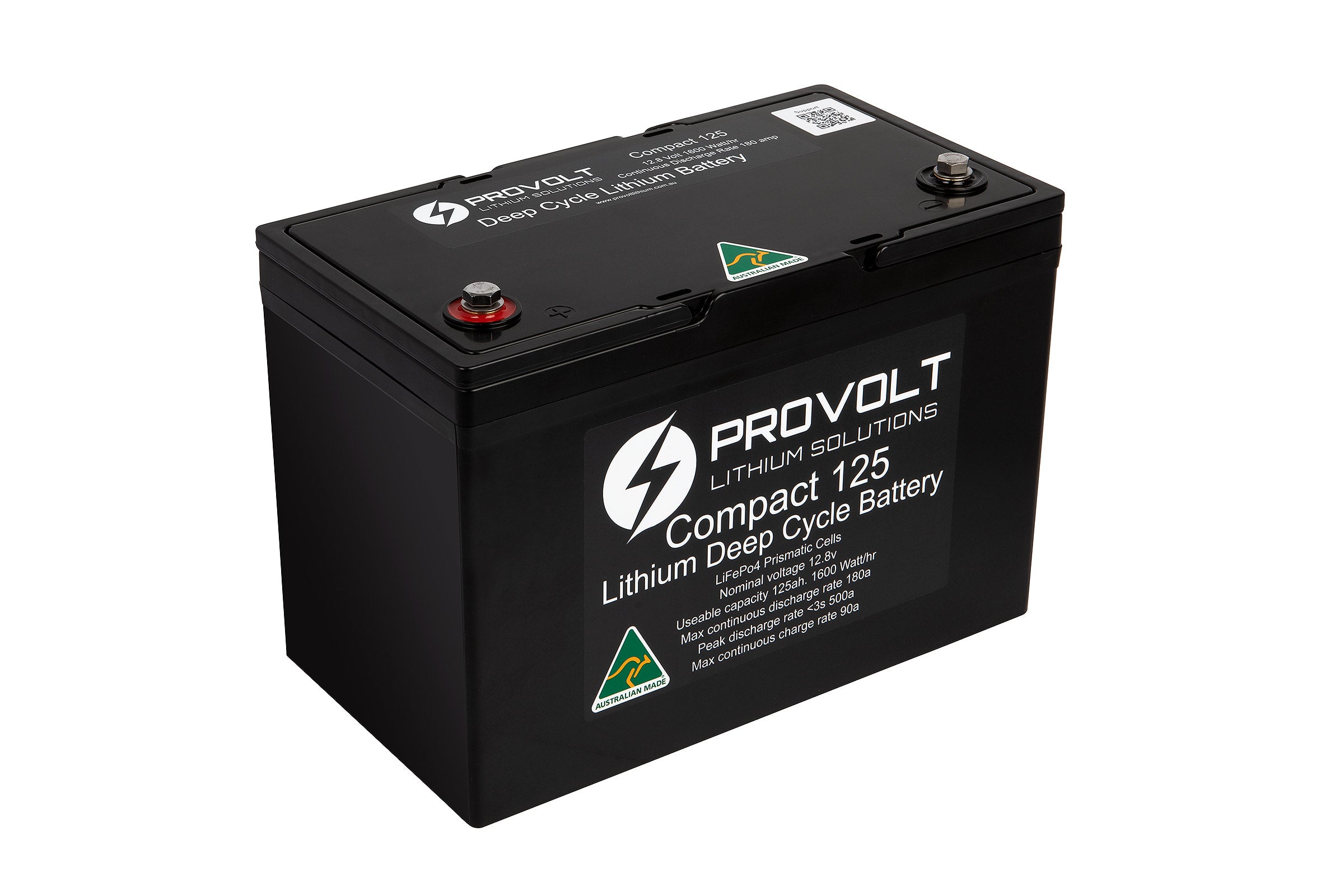 Compact 125 Deep Cycle Lithium Battery | Provolt Lithium Solutions